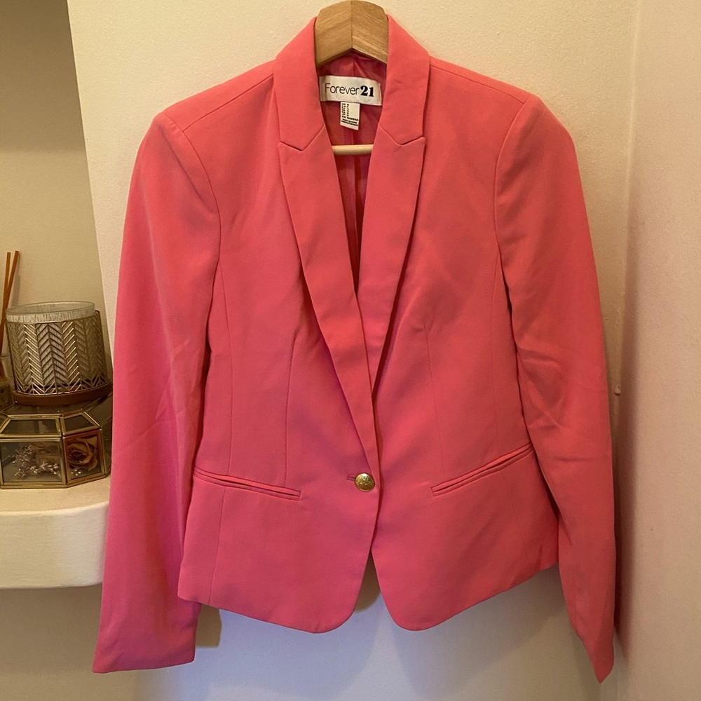 Forever 21 hot pink blazer